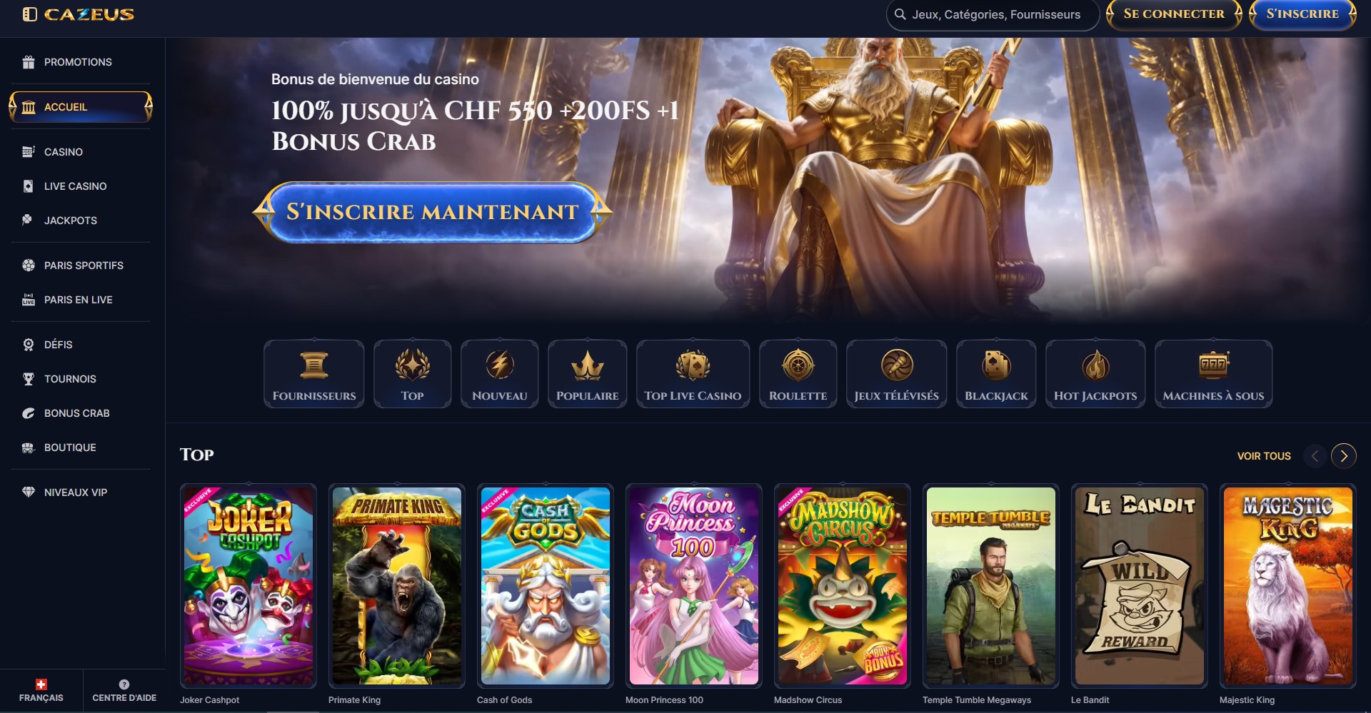 Cazeus casino