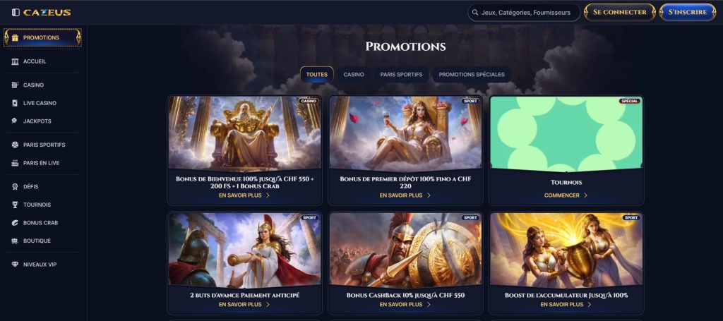 Cazeus promos